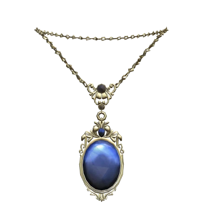 Gold Saphhire Victorian Necklace (3.0)