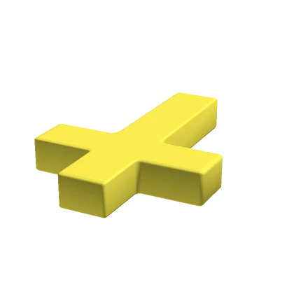 Holdable Golden Cross