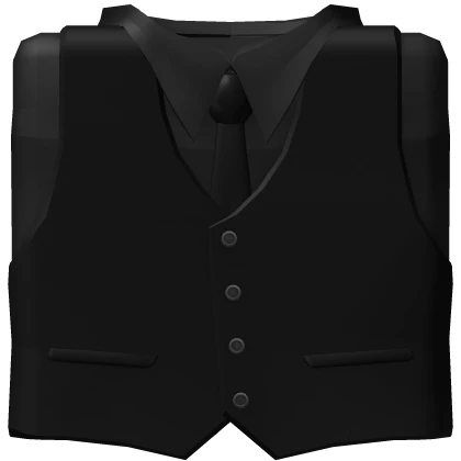 Black Suit w/ Black Vest