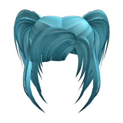 Turquoise With Pigtails Hair