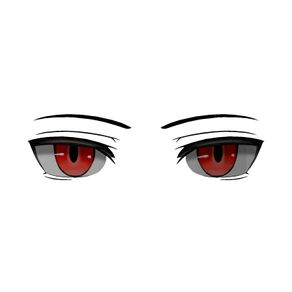 Rogue Duelist Eyes Red (3D Face Accessory)