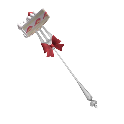 Cake on Fork (Strawberry/Red)