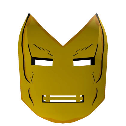 Classic Yellow Pointy Iron Mask