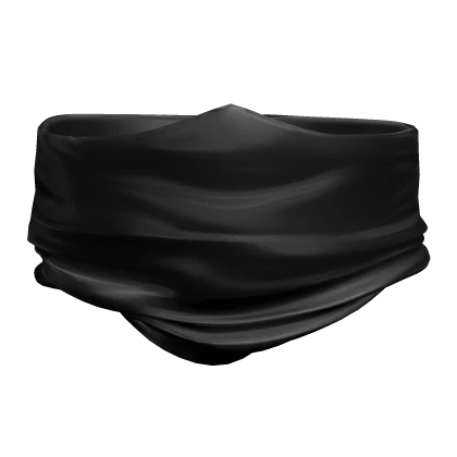 Face Scarf Black Cowl Mask
