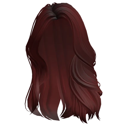 Glamorous Lush Side Parted Waves (Dark Red)