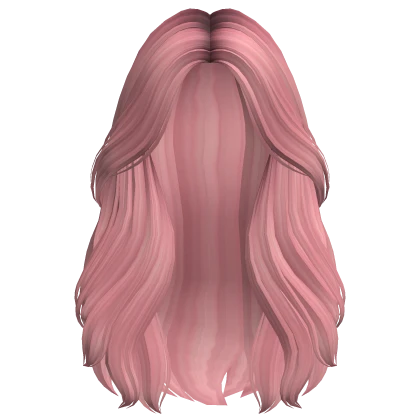 Long Lush Layered Wavy Girl Hair (Dark Pink)