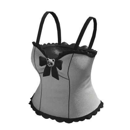 Natasha Panda Black Tank Top BB