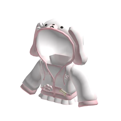 White Cute Bunny Jacket