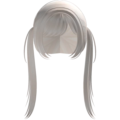 ꒰♡꒱ long delicate pigtails in pastel blonde