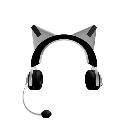 Cat Ear Headphones - Black & White