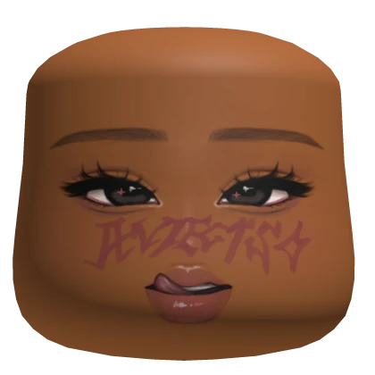 swaggy graffiti girl makeup orange