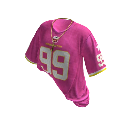 Varsity Jersey W/ Y2K Jesus piece (Pink)