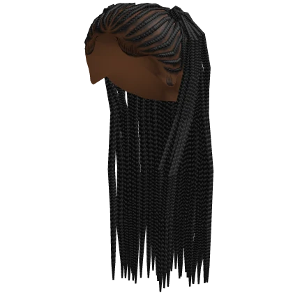 ⚜️• Fulani pigtails Braids (Black)