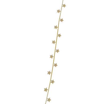 Gold Stars Hair Tinsel Clip (Left)