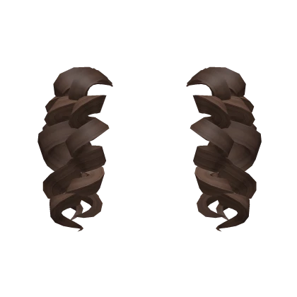 Curly Pigtails Extension in Brown