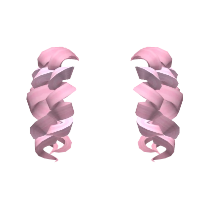 Curly Pigtails Extension in Pink