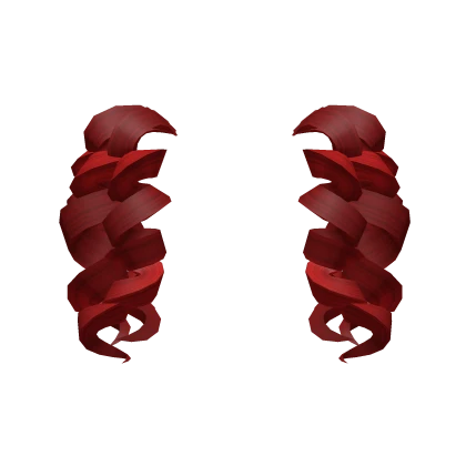 Curly Pigtails Extension in Red