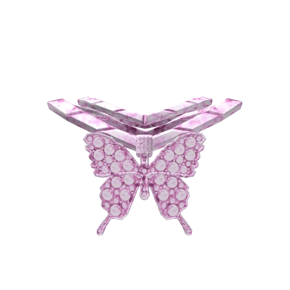 Pink Butterfly Necklace