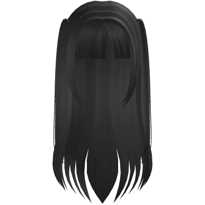 Cute Long Soft Straight Hair in Grey 