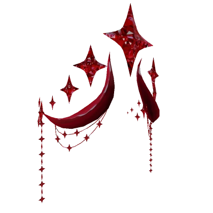 Crystal Showering Majestic Blood Moon Crown