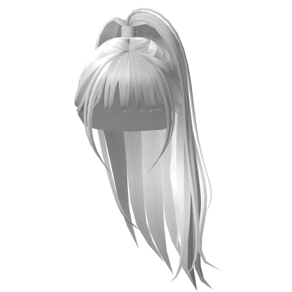 Cute Gal High Ponytail (White)