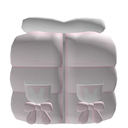 ♡˚. ୧ Cute Kawaii Winter Bunny Vest in Pink