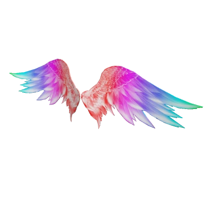 Colorful angel wings