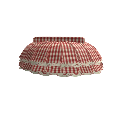 Cottage cute igari red plaid skirt 3.0