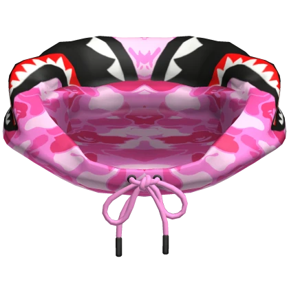 Shark Hoodie Hood Pink BAPE Y2K Oversized Camo 1.0