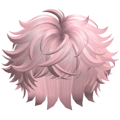 Messy Fluffy Anime Boy Hair (Pink)