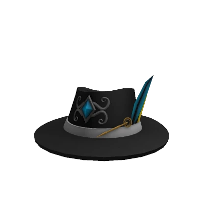 Blue Gemstone Fedora