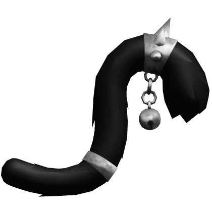 Black Fluffy Goth Chained Ball Tail