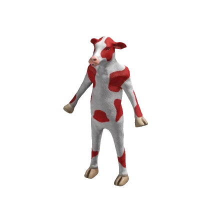 Red Christmas Classic Cow Suit 