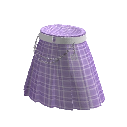 🔵 Blueberry School Girl Skirt Purple