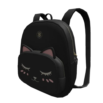 🔵 Blueberry Cat Backpack Woman Black