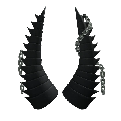 Chained Black Dragon Horns