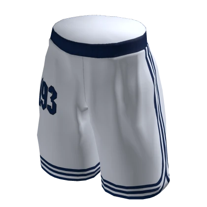 adidas Basket Ball Shorts 193 Blue on White