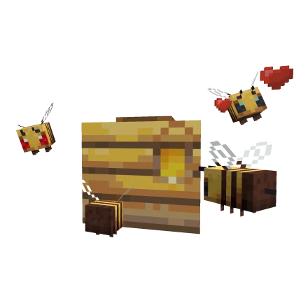Cute pixel hive backpack with bees