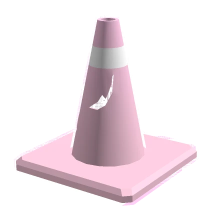 Pink Glitch Cone Hat