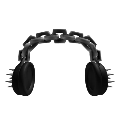 Headphones Chained Spikes 