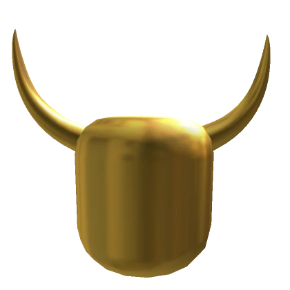 Golden Faceless Mask with Demon Horns