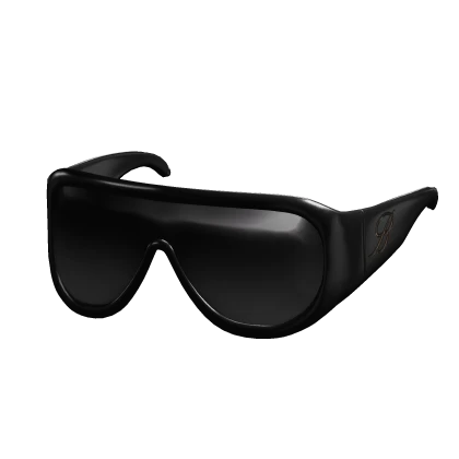 Designer Sporting Mask-style Sunglasses (Black)