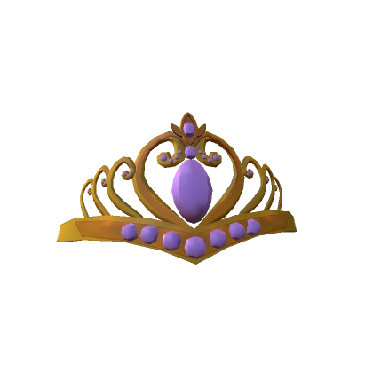 Gold Heart Tiara