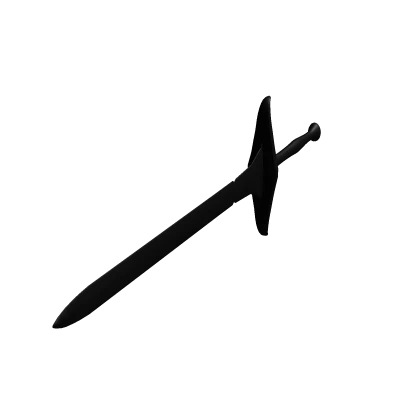 Handheld Long Black Sword