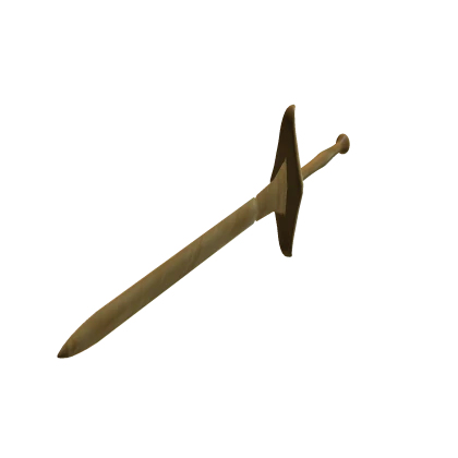 Handheld Long Golden Sword