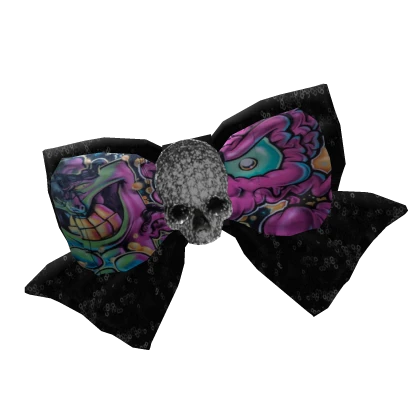 SCENE SEQUIN GRAFFITI BOW! [PINK]