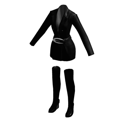 Y2K Black Crop Jacket Platform Boots Outfit