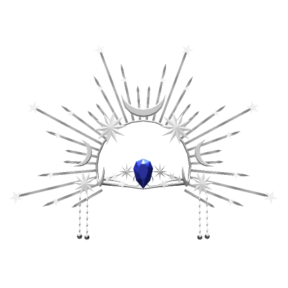 Royal Sapphire Celestial Crown with Platinum Halo