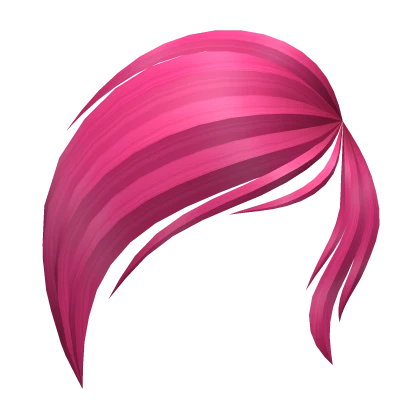 Eye Covering Scene Bangs in Hot Pink