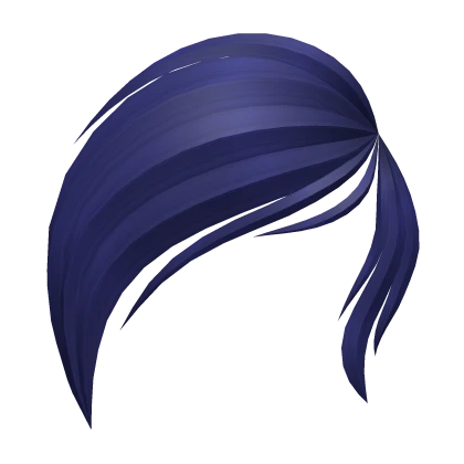 Eye Covering Scene Bangs in Navy Blue